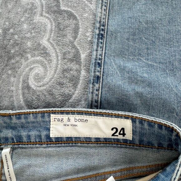 Women's Rag and Bone Dre Low Rise Slim Boyfriend Jeans - Picture 3 of 5